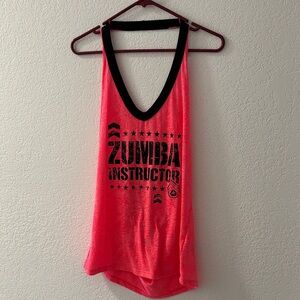 Zumba Fitness Neon Pink Instructor Tank Top